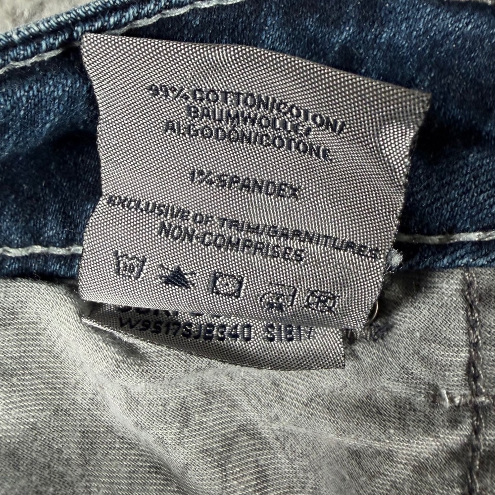 Silver Jeans Co Suki Surplus Mid Rise Bootcut Distressed Bling Denim Jeans Sz 20 - Picture 4 of 10